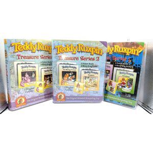 VTG Teddy Ruxpin 6-Books Cartridge Sets Treasure Series 1 & 2 Music Series